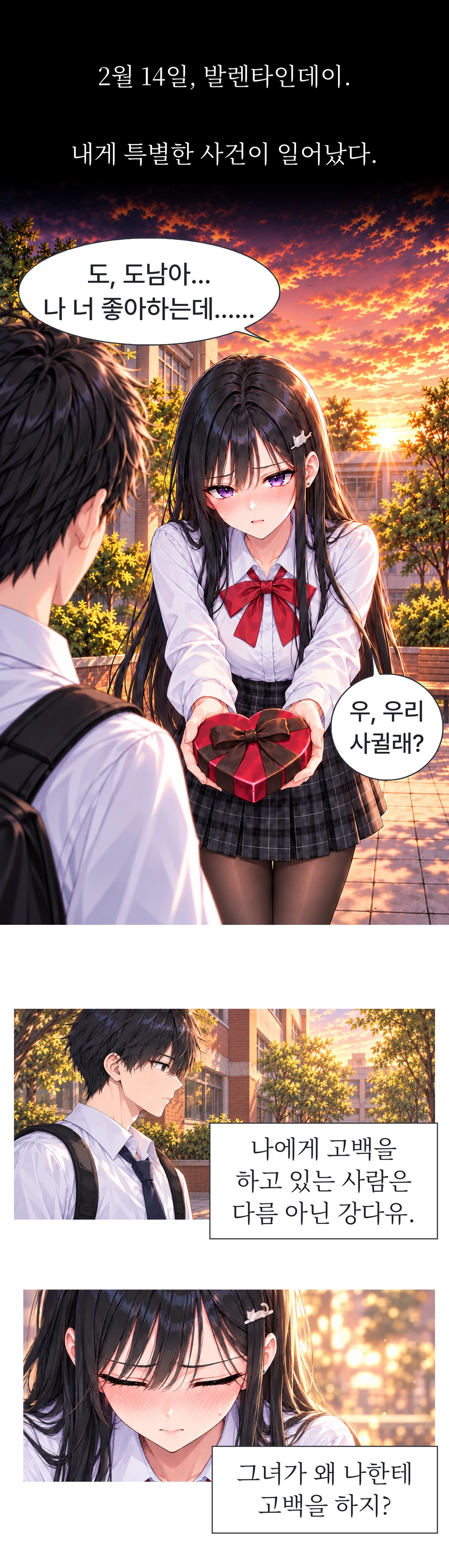 일진녀들이 나를 너무 좋아한다 1화 원고 4
