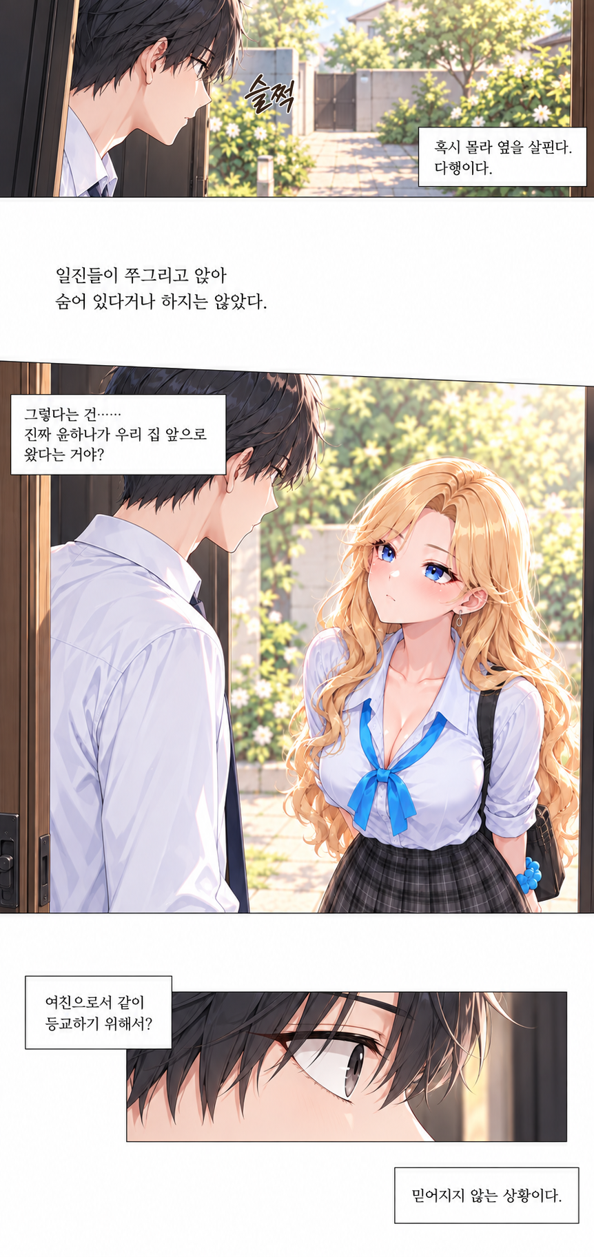 일진녀들이 나를 너무 좋아한다 2화 원고 1