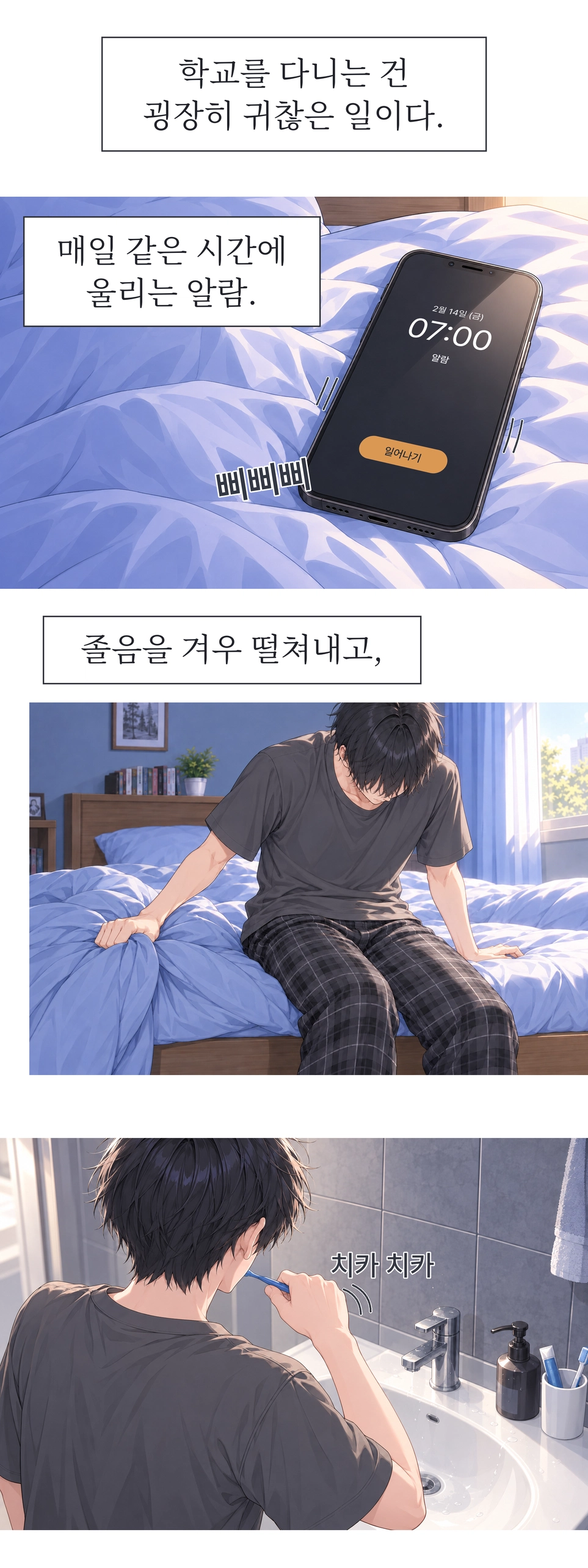 일진녀들이 나를 너무 좋아한다 1화 원고 1