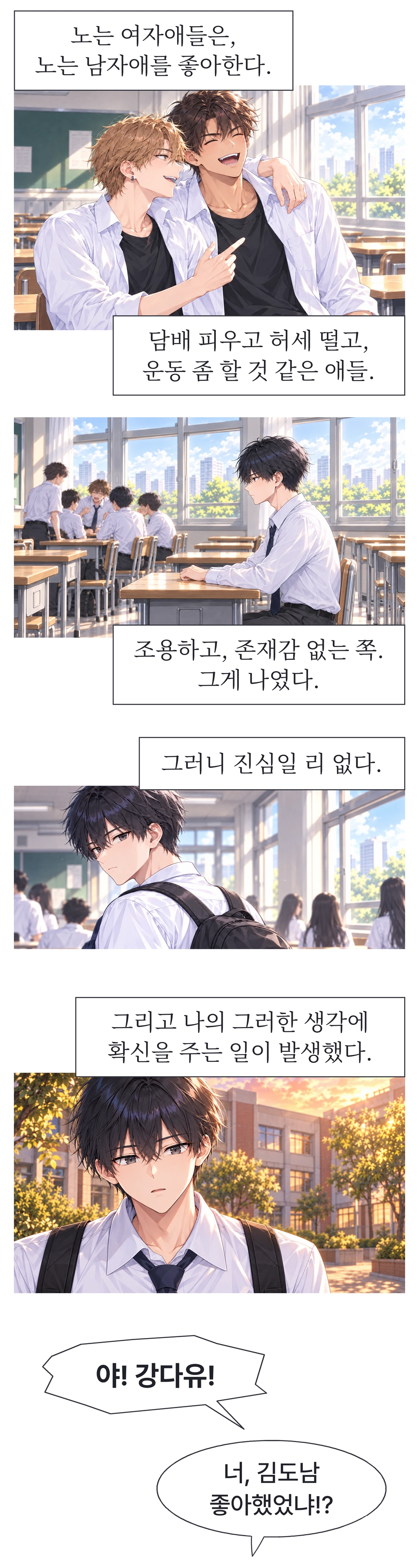 일진녀들이 나를 너무 좋아한다 1화 원고 7