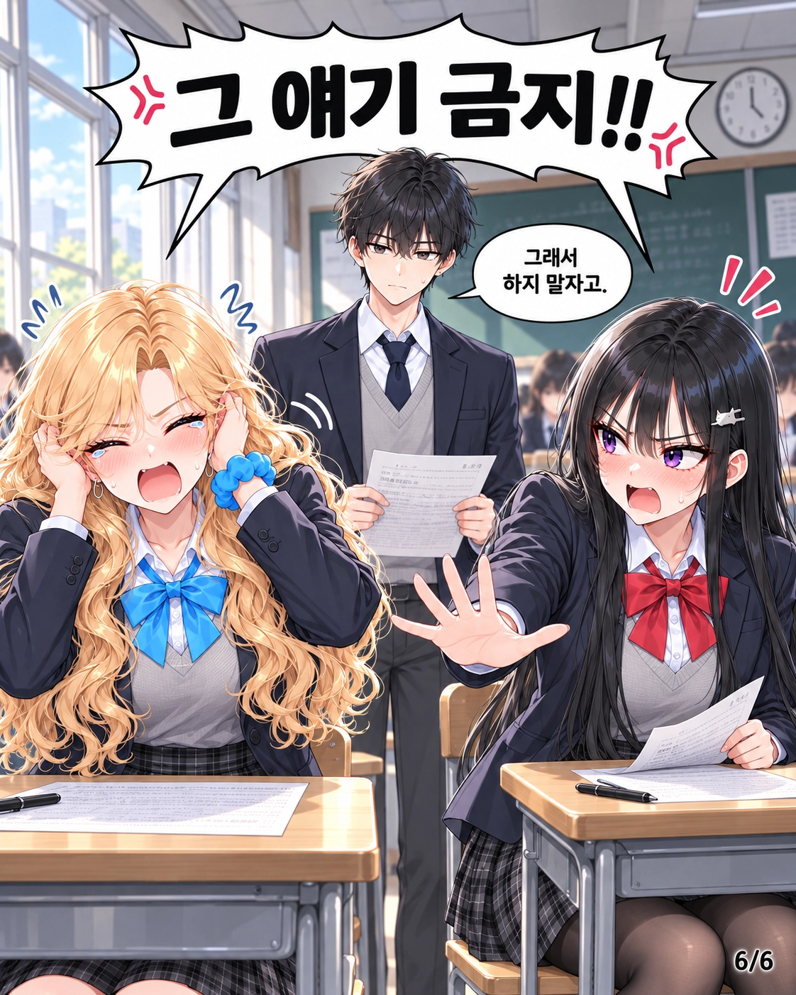 하나가 머리를 감싸고 다유가 손을 내밀며 그 이야기는 하지 말자고 외친다. 도남은 그래서 답을 맞춰 보지 말자고 했다고 대답한다.