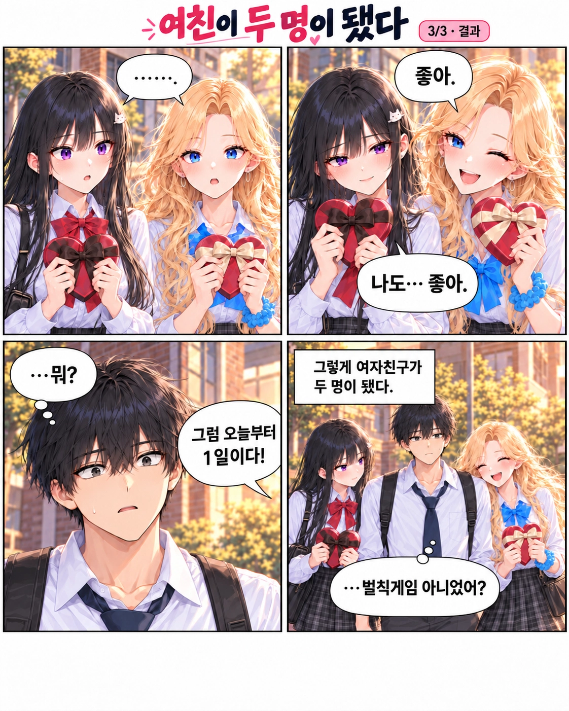 일진녀들이 나를 너무 좋아한다 1화 원고 3