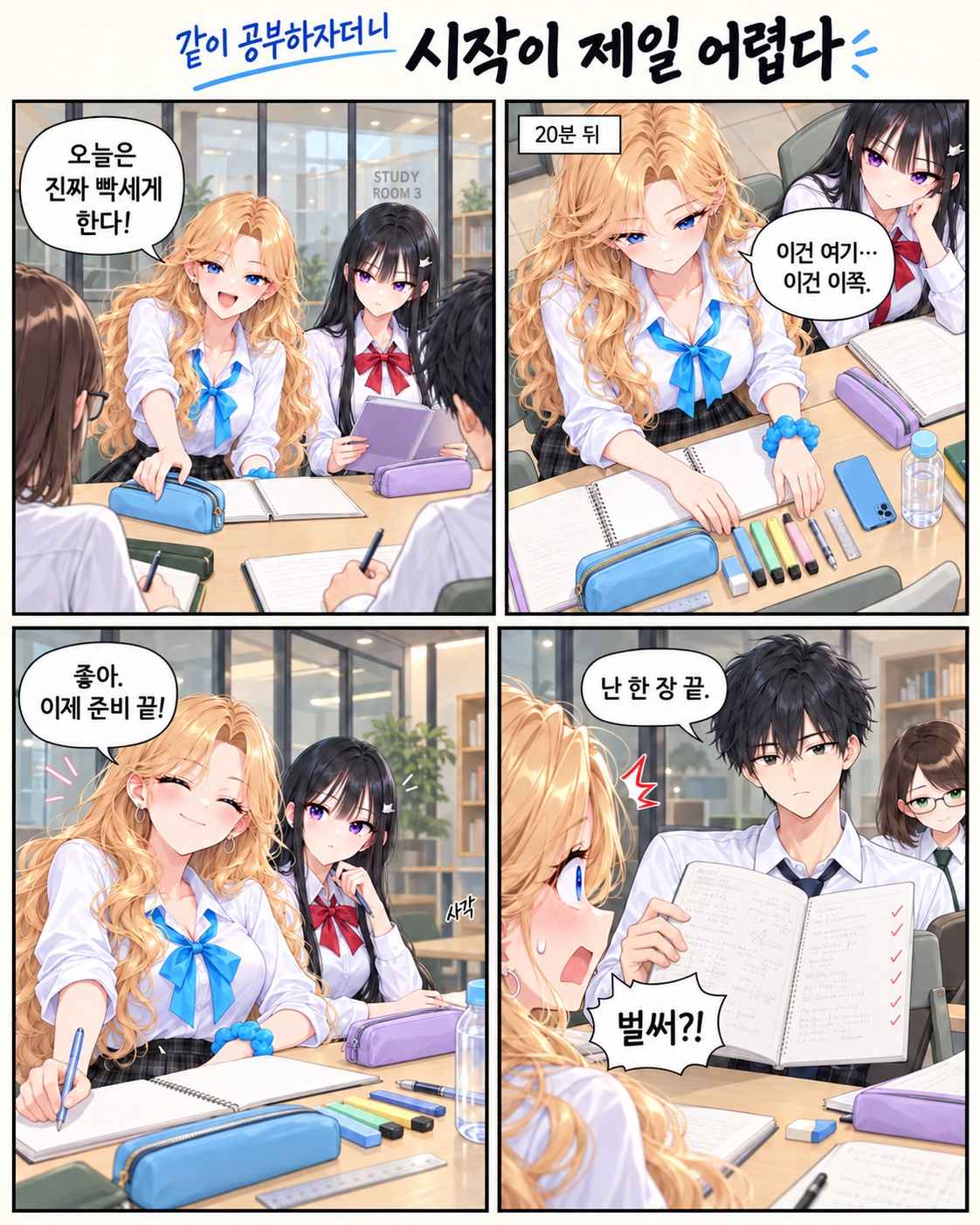 일진녀들이 나를 너무 좋아한다 6화 원고 1