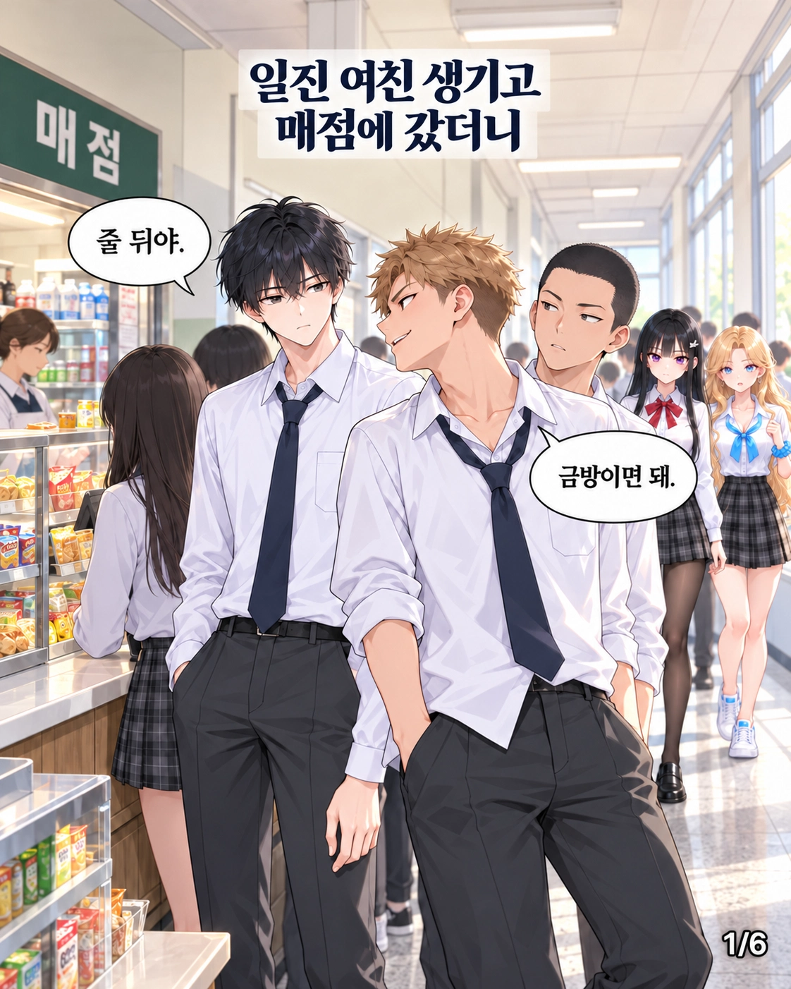 일진녀들이 나를 너무 좋아한다 2화 원고 1