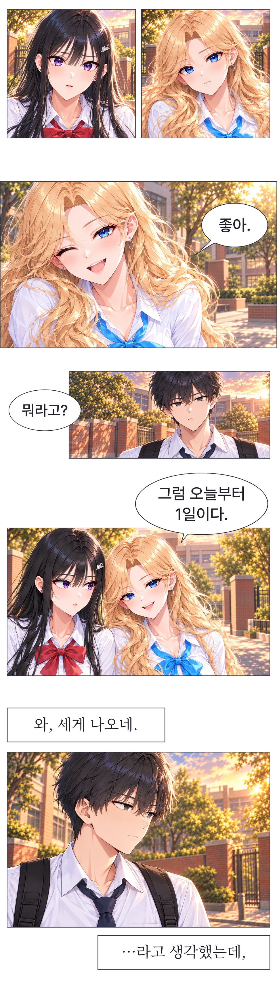 일진녀들이 나를 너무 좋아한다 1화 원고 12
