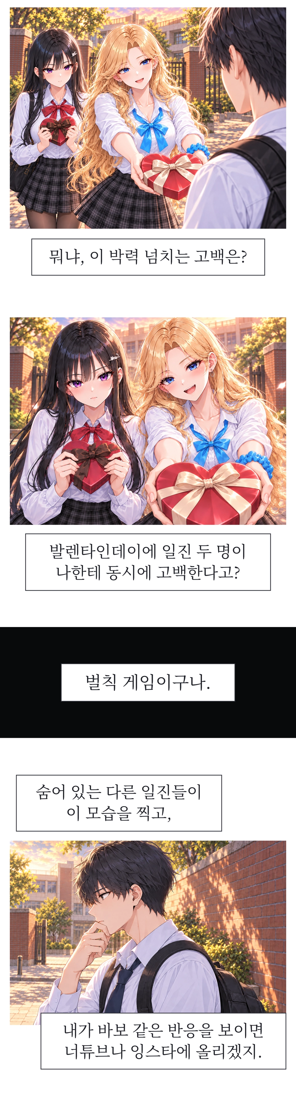 일진녀들이 나를 너무 좋아한다 1화 원고 9